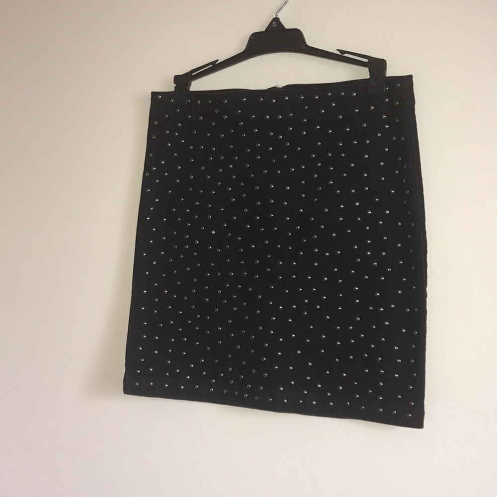 BONGO black studded denim skirt!